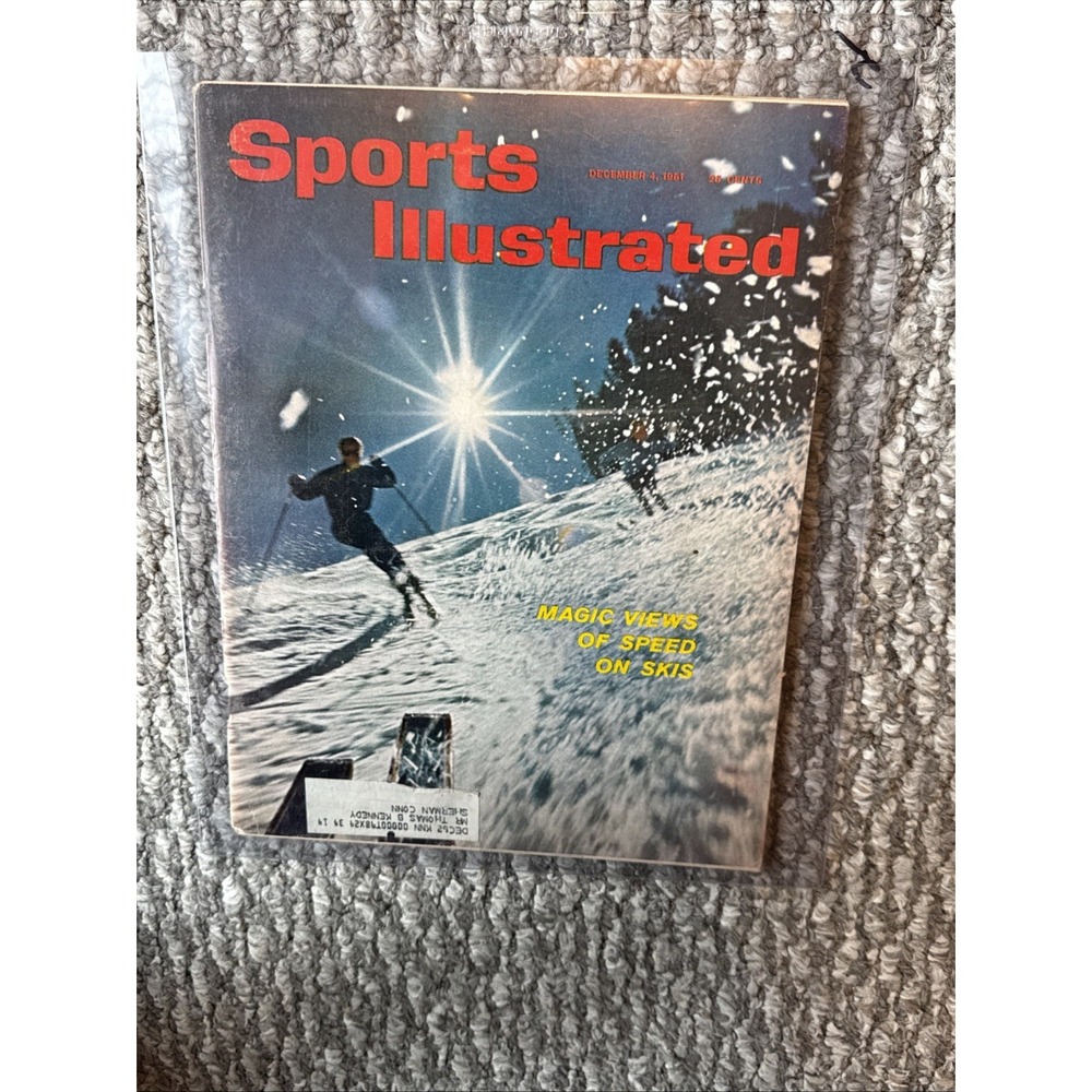 Sports Illustrated December 4, 1961 Magic Views of Speed on Skis Rare Find